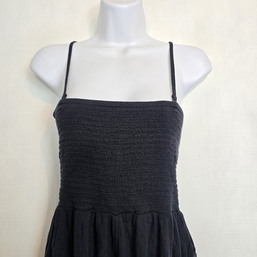 🔴 3/$15 Prana Fernie Jumpsuit Black Strappy Cropped Length S - Picture 7 of 16